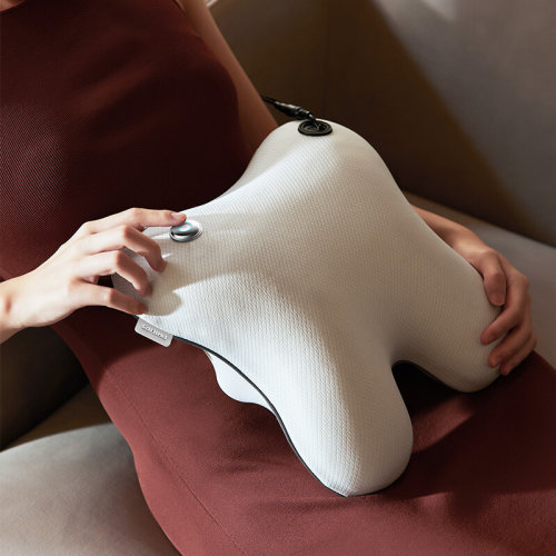 Philips/飞利浦 按摩靠垫抱枕腰椎背部肩颈部颈椎揉捏热敷护腰家用办公室全身按摩枕