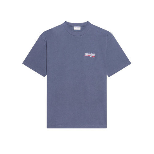 Balenciaga/巴黎世家 22年春夏新款 男女同款深灰色纯棉廓形短袖T恤641655TKVJ11366