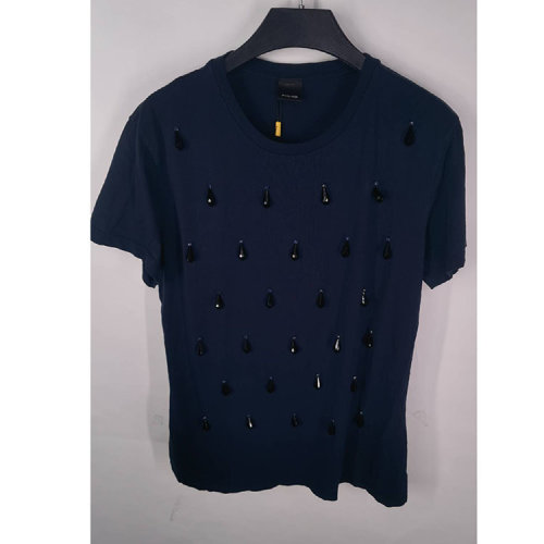 Pinko/品高深蓝色女士短袖T恤  1B12ZUY4FQG56