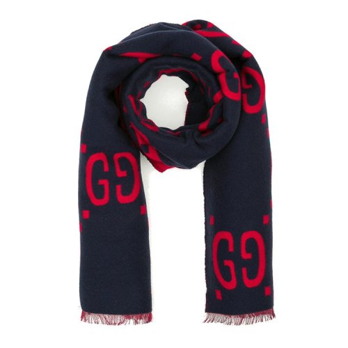 GUCCI/古驰 女士GG羊毛真丝提花围巾 4955924G3504074