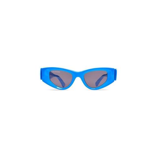  BALENCIAGA巴黎世家 22年秋冬 女士 太阳眼镜 Womens Odeon Cat Sunglasses in Turquoise 7034