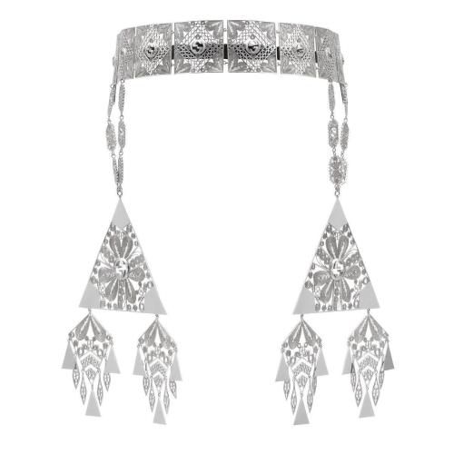  GUCCI古驰 22年秋冬 女士 饰几何图案吊坠发饰 727339 IAACR 8525