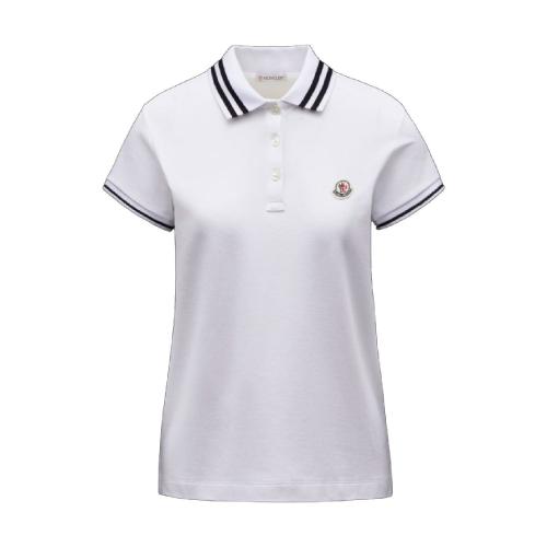  MONCLER蒙可蒙克莱 22年秋冬 女士 短袖Polo Logo Patch Polo Shirt H10938A0000584720001