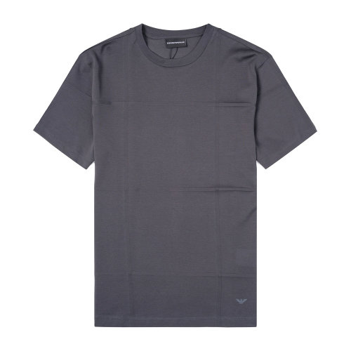 Emporio Armani/安普里奥阿玛尼 灰蓝色提花 男士短袖T恤 3K1TL3-1JGYZ-0657