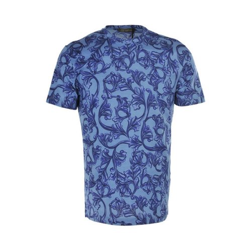  VERSACE/范思哲 男士印花棉质短袖T恤 A76112 1180 A74S PLFSX