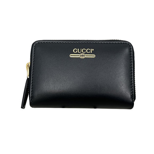 Gucci 古驰  黑色经典logo零钱包