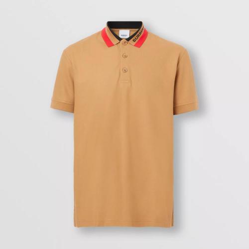  BURBERRY 22年秋冬 男士 徽标装饰珠地网眼布棉质 Polo 衫 80512361
