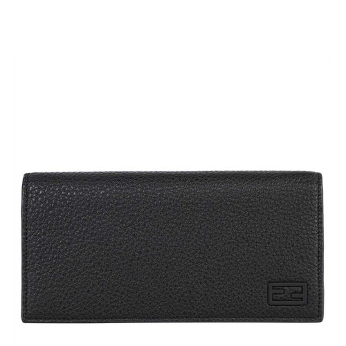 FENDI/芬迪 男士黑色小牛皮徽标长款钱包卡包男包7M0264-AG0L-F0QA1