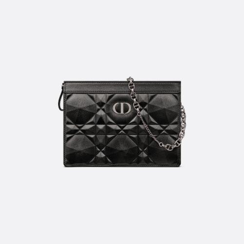 DIOR迪奥 22年秋冬 女士 手拿包 Pochette zippee a chaine Dior Caro S5106BNEM_M900