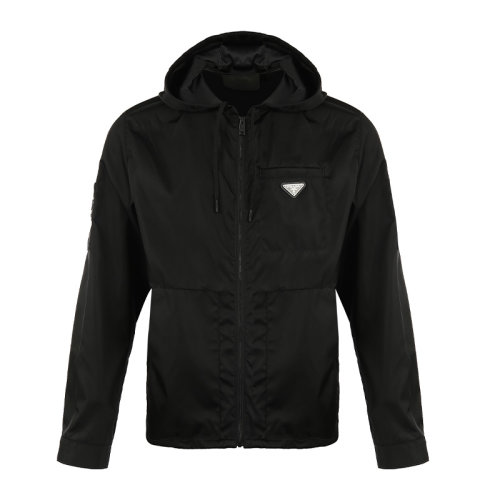 PRADA/普拉达三角徽标连帽男士夹克外套SGB6811YF