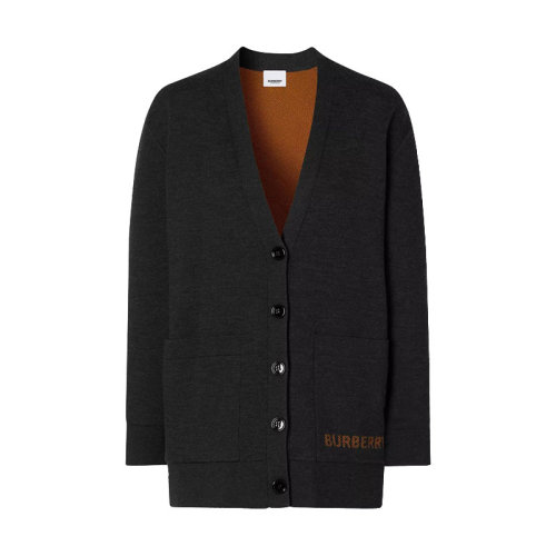 BURBERRY/博柏利 巴宝莉女装 女士黑色羊毛针织衫/毛衣 80344401