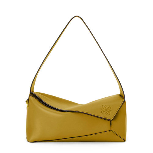 LOEWE/罗意威 22新款Puzzle Hobo系列 女士赭色纳帕小牛皮单肩手提腋下包流浪包A510J67X01-8110
