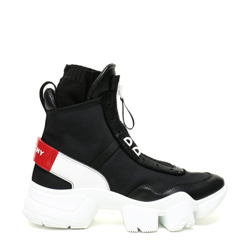 Givenchy/纪梵希 男士织物配皮JAW高帮运动鞋休闲鞋 BH001LH0HP