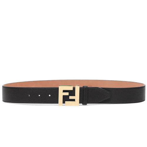 FENDI/芬迪 男士黑色小牛皮Cuoio Romano皮带7C0403SFRF0KUR