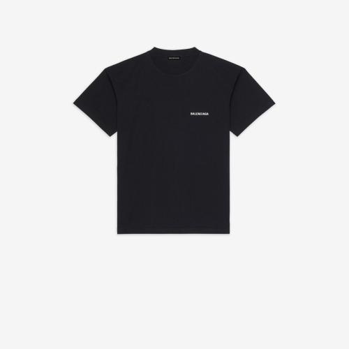  BALENCIAGA巴黎世家 22年春夏 男士 短袖T恤 LOGO MEDIUM FIT T-SHIRT 612966TIVG51070 预定商品1-3周发货