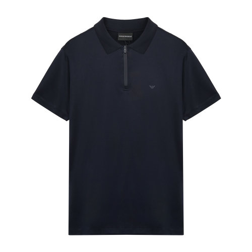 Emporio Armani/安普里奥阿玛尼[Capsule Travel Essential] 藏蓝色 男士短POLO 6K1FC1-1JUVZ-0920  藏蓝色 XL 藏蓝色 XL