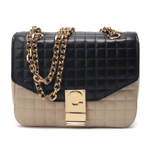 CELINE/赛琳 女士皮质小号绗缝单肩包 188403BFD