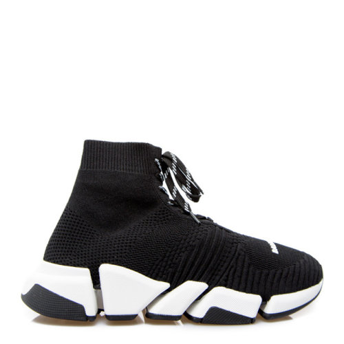 Balenciaga/巴黎世家 SPEED LT 2.0系列男士黑色聚酰胺字母徽标印花时尚杏仁形鞋头休闲鞋运动鞋袜子鞋男鞋 617258-W1702-1015