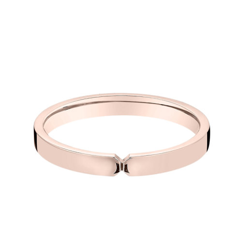 HERMES/爱马仕 经典Ever Kelly系列 小号18K金玫瑰金结婚戒指H119671B