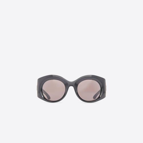  BALENCIAGA巴黎世家 22年春夏 女士 太阳眼镜 Women's Bold Round Sunglasses in Black 675914 预定商品1-3周发货