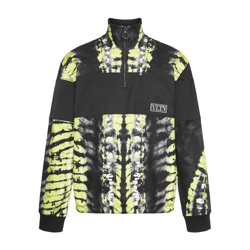 Valentino/华伦天奴 黑色 男士POP SKIN拉链尼龙夹克 UV3MF14I6HJA5B 2020年秋冬