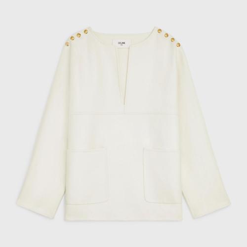  CELINE赛琳思琳 22年秋冬 女士 夹克 开领双面山羊绒夹克 2V49G6700.01A_V