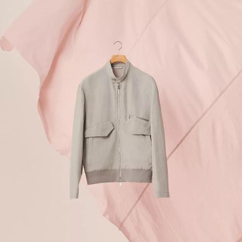  HERMES爱马仕 22年秋冬 男士 夹克 Blouson bord-cote H252140HB2P50