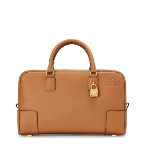 LOEWE/罗意威   Amazona 28系列 女士中号沙漠色纳帕小牛皮Anagram压纹单肩斜挎手提包0010623809