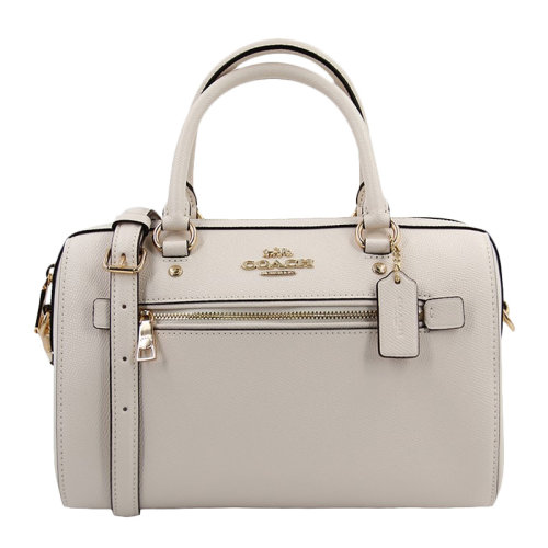 COACH/蔻驰 女士中号乳白色皮革斜挎包波士顿包单肩包女包 F79946IMCHK