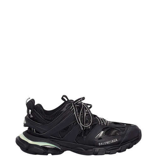 Balenciaga/巴黎世家 22年早春新款 TRACK系列 女士黑色网眼和尼龙LED运动鞋555032W2GB11000