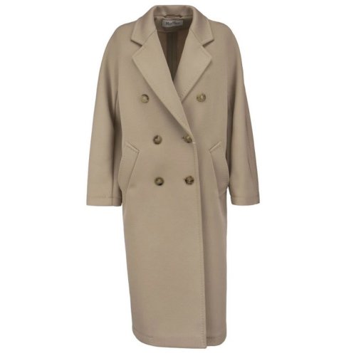 MaxMara/麦丝玛拉 女士卡其色涤纶大衣 19010121-600-001 PLFSX