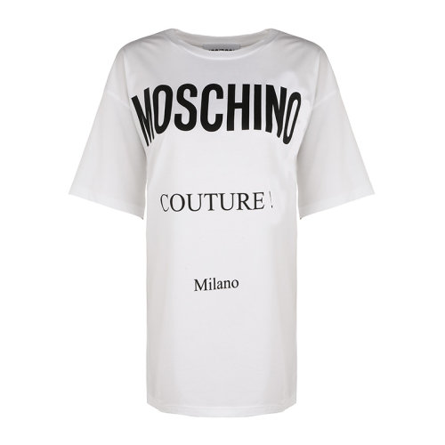 MOSCHINO/莫斯奇诺经典字母印花Logo女士短袖T恤A071605402