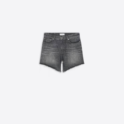  BALENCIAGA巴黎世家 22年春夏 女士 半身裙 Womens Cut-up Mini Skirt in Black 704541TXE0610