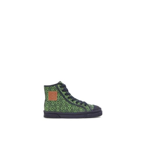  LOEWE罗意威 22年秋冬 女士 休闲运动鞋 High tops in Anagram jacquard L815282X57-5827