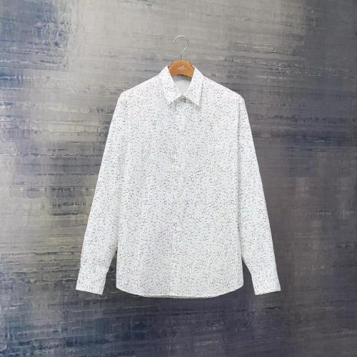  HERMES爱马仕 22年秋冬 男士 长袖衬衫 Chemise corps ajuste imprimee ??Illusion de H??