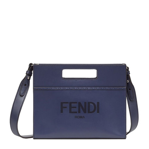 FENDI/芬迪迷你手提袋 黑色皮革手提袋小牛皮7VA547AC9L