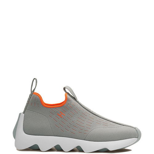 HERMES/爱马仕 22年春夏新款 Eclair系列 女士浅灰色网眼面料套穿式运动鞋H221170Z81370