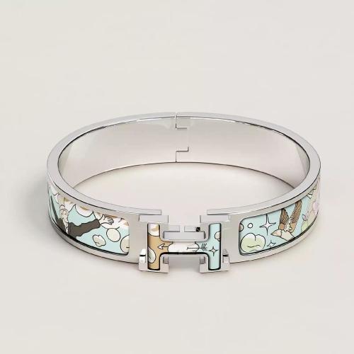  HERMES爱马仕 22年秋冬 女士 手镯 Bracelet Clic H Dans les Nuages H702311FPE4GM
