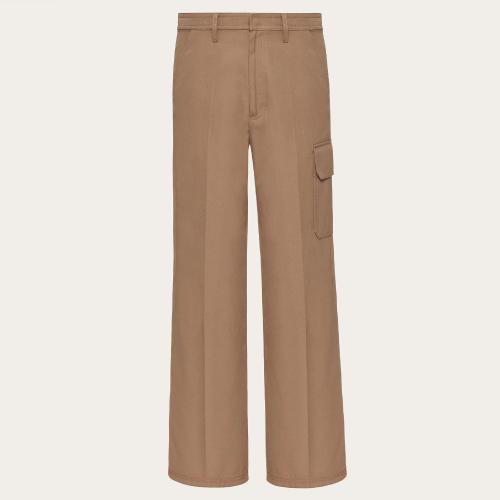  VALENTINO华伦天奴 22年秋冬 男士 休闲裤 PANTALON EN NYLON ET COTON XV3RBH65809F06