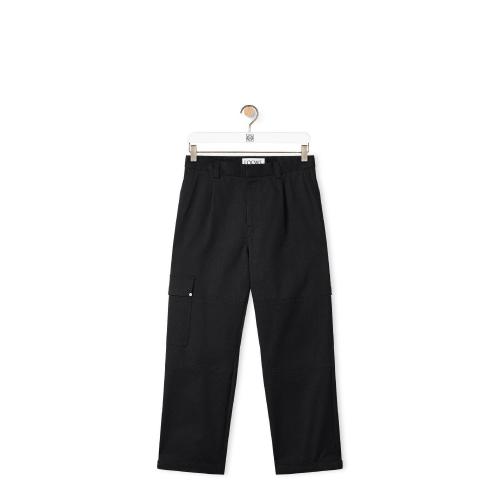  LOEWE罗意威 22年秋冬 男士 休闲裤 Cargo trousers in cotton H526Y04WAT-1100
