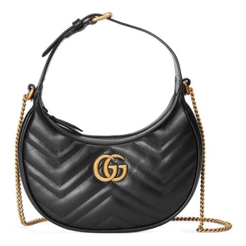  GUCCI古驰 22年秋冬 女士 GG Marmont系列半月造型迷你手袋 699514 DTDHT 1000