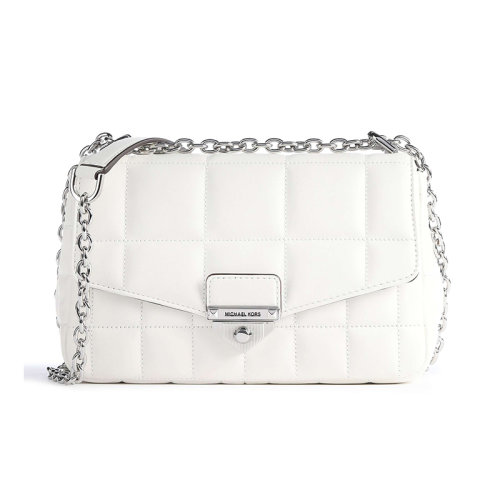 Michael Kors/迈克·科尔斯SOHO系列皮质 银扣翻盖 单肩链条包 女款30F0S1SL3L