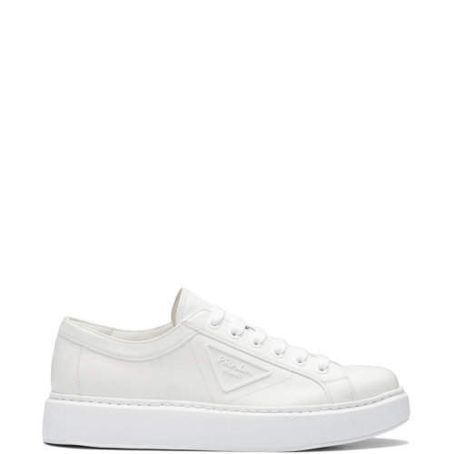 PRADA/普拉达 22年秋冬新款 Soft Calf系列 男士白色小牛皮运动鞋4E3560_A21_F0009