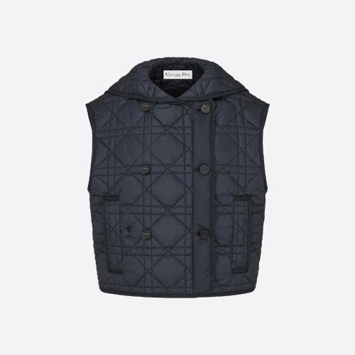  DIOR迪奥 22年秋冬 女士 马甲 无袖短款背心 317G19A2827_X5645