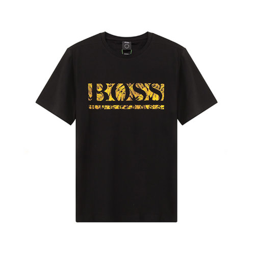 HUGO BOSS/雨果博斯【22春夏新款】男士棉质圆领短袖T恤LOGO图案 50462262