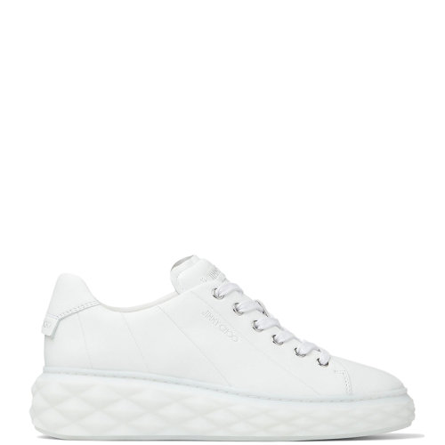 Jimmy Choo/周仰杰 22年秋冬新款 DIAMOND LIGHT MAXI系列 女士白色纳帕革厚底低帮运动鞋DIAMONDLIGHTMAXIFNAP-WHITE