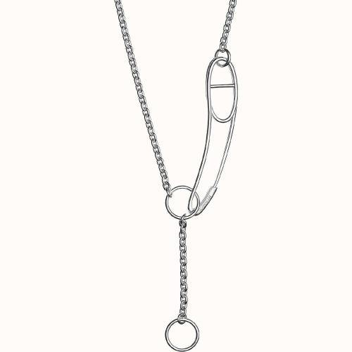  HERMES爱马仕 22年秋冬 女士 项链 Sautoir Chaine d%26s;Ancre Punk H117114B 00