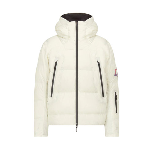 DIOR/迪奥 22年秋冬新款 DESCENTE系列 男士白色科技帆布连帽羽绒夹克外套213C446B5093_C084