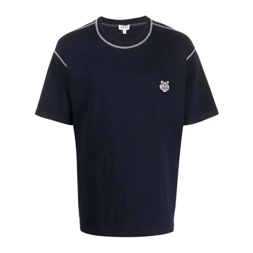 Kenzo 高田贤三  男装 服装 虎头图案印花 男士短袖T恤 FA55PU5043AB