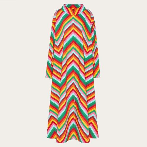  VALENTINO华伦天奴 22年秋冬 女士 连衣裙 ROBE EN COTON IMPRIMé XB3VAYA56UDM12